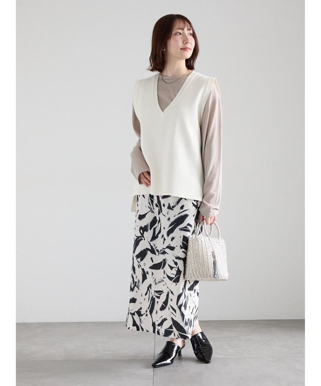 Te chichi 【雑誌掲載アイテム】シルケット天竺クルーネックロンT《2026 spring catalog item》 モカ