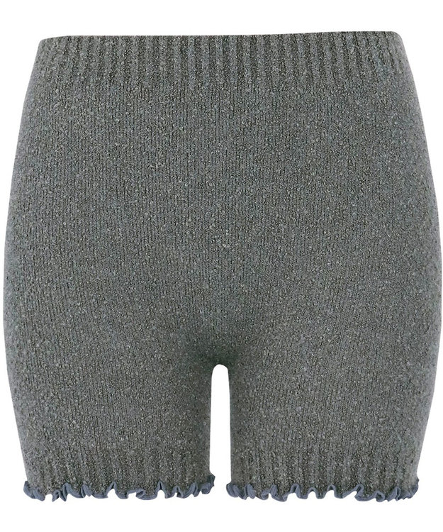 Wing あったかオーバーパンツ マシュマロ糸を使用 ここちよいフィット感 軽いはきごこち 1分丈 毛パン 秋 冬 ER0615 ウイング／ワコール グレー