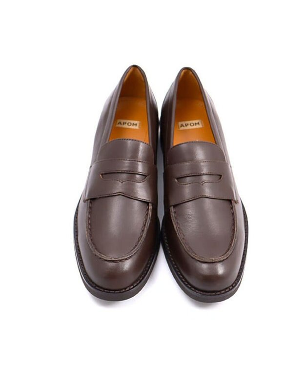 APOM イタリアンレザー ペニーローファー 30 ブラック