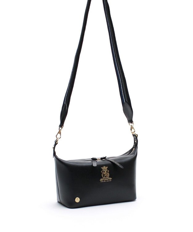 A.D.M.J. 【撥水】牛床革リバティソフト/ソフトショルダーM ブラック