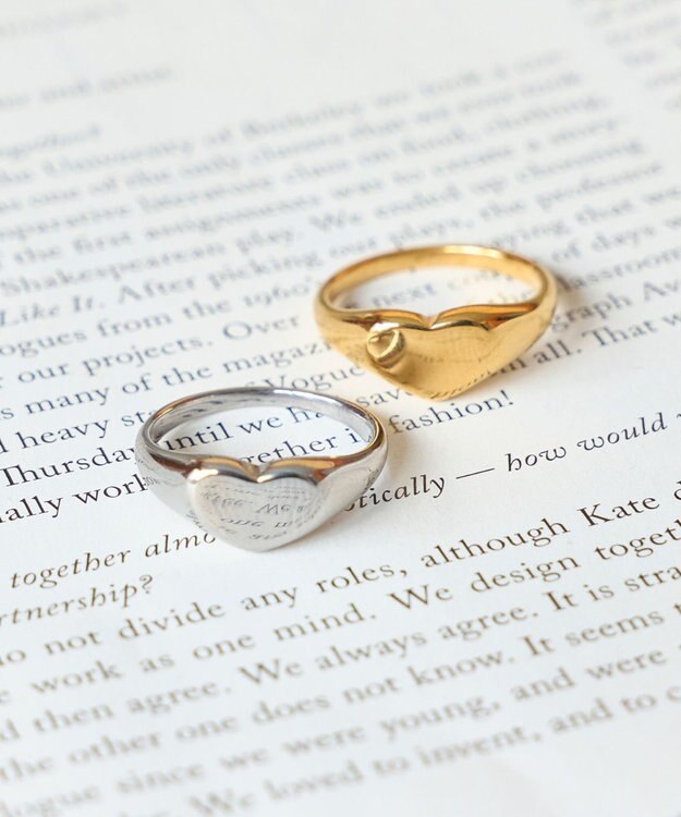 Phoebe 【金属アレルギー対応】メタルラヴィリング　ゴールド/ステンレス/ハート ゴールド