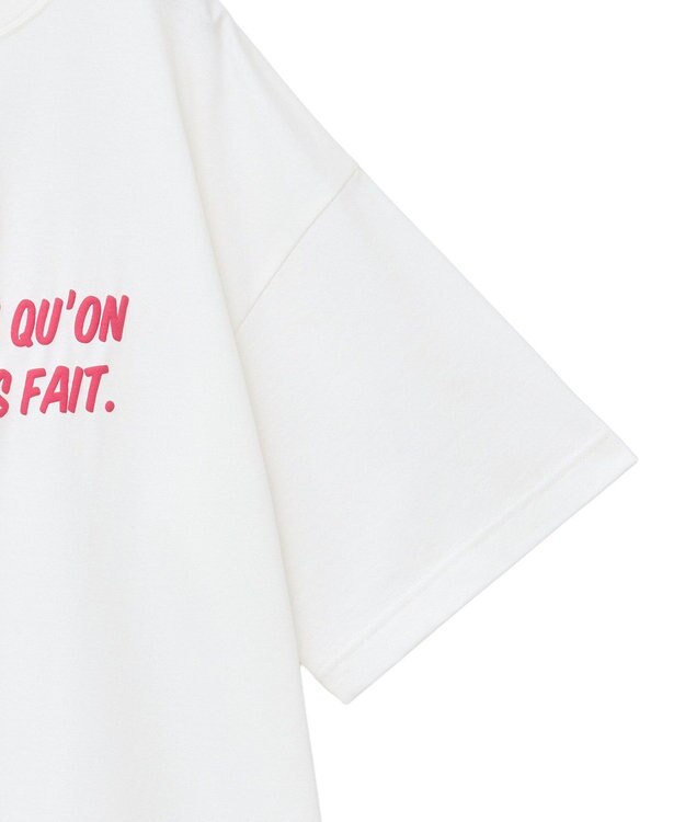 AMERICAN HOLIC 発泡プリントTシャツ Off White