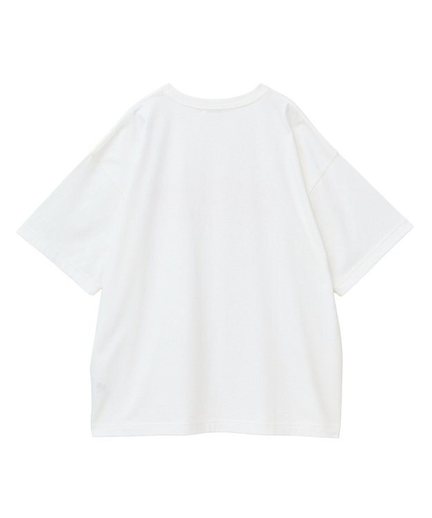 AMERICAN HOLIC 発泡プリントTシャツ Off White