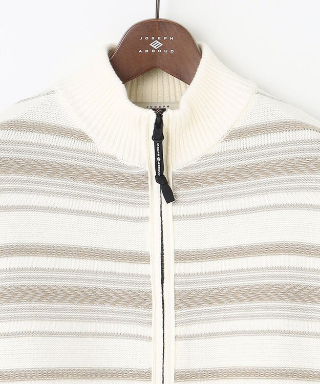 JOSEPH ABBOUD MOUNTAIN 【UNISEX】ジャガード柄 ZIPニット アウター アイボリー系7