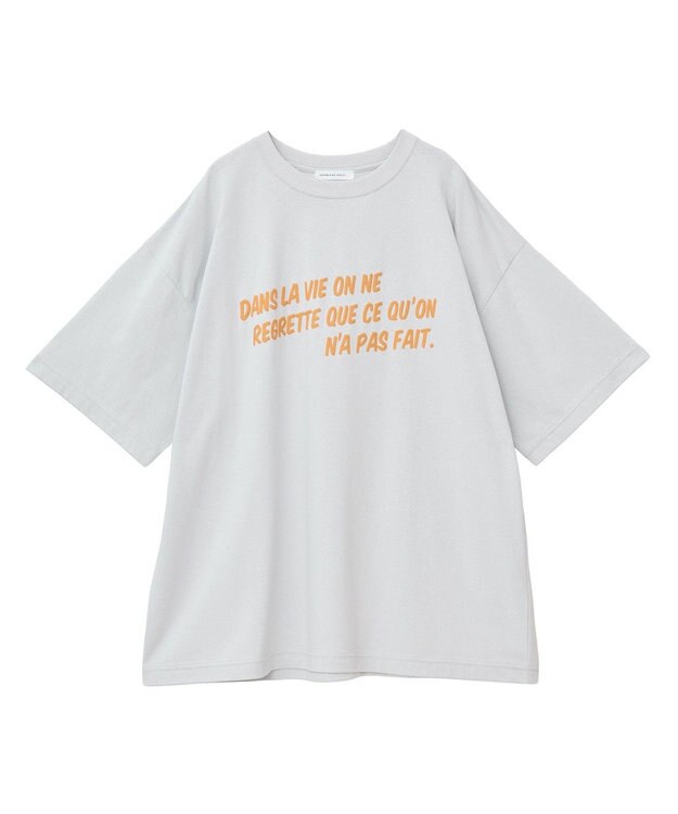 AMERICAN HOLIC 発泡プリントTシャツ Light Gray