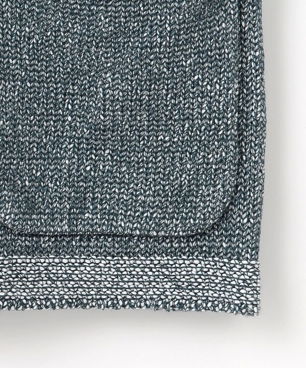 JOSEPH ABBOUD 【イタリア糸使用】コットンリリヤーン ニット ジャケット ネイビー系