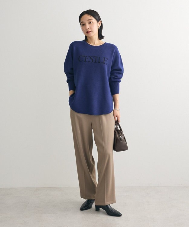 Green Parks もちやわロゴニットプルオーバー Blue