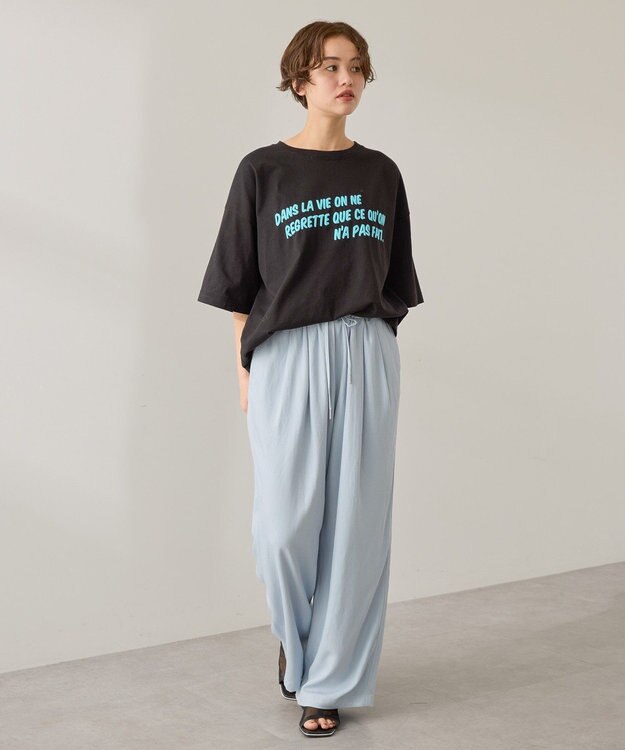 AMERICAN HOLIC 発泡プリントTシャツ Black