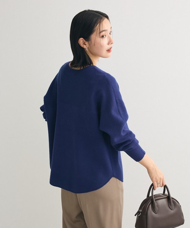 Green Parks もちやわロゴニットプルオーバー Blue