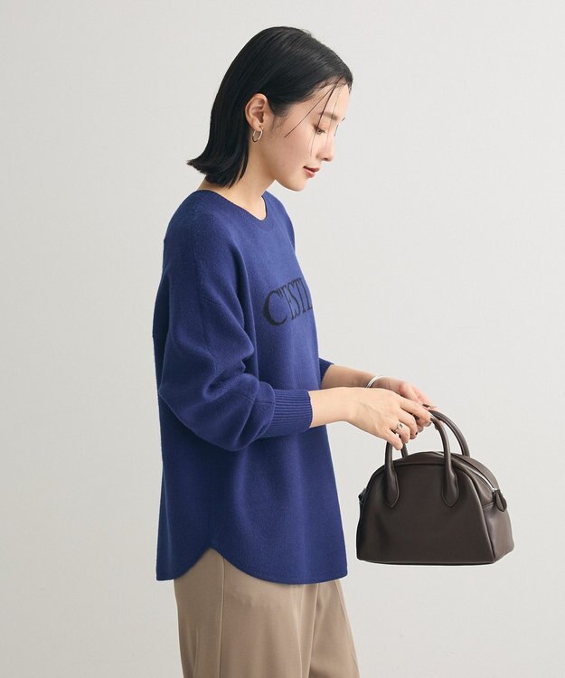 Green Parks もちやわロゴニットプルオーバー Blue