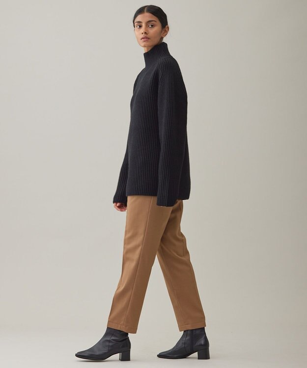 UNFILO MENS バルキー タートルネック ニット ブラック