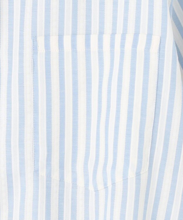 J.PRESS YORK STREET 【WOMEN】サイドドローストリング シャツブラウス サックスブルー系1