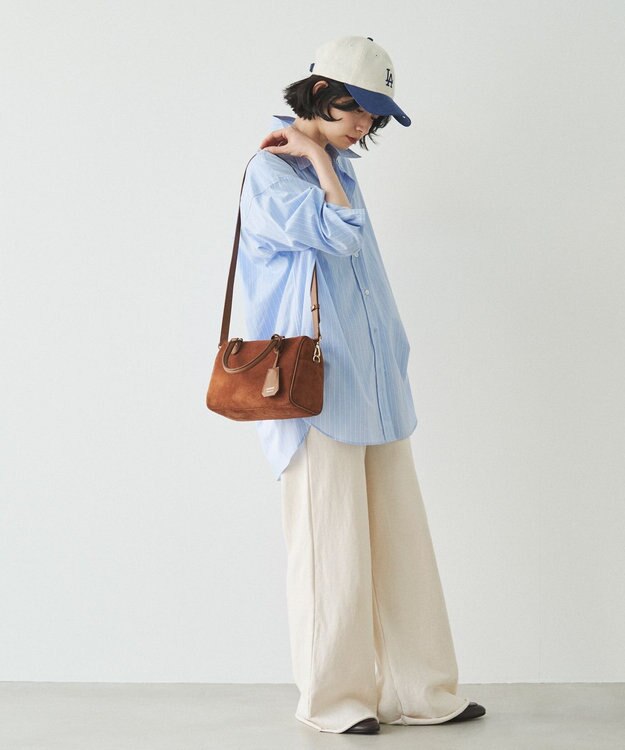 russet  スエード2WAYミニボストンバッグ(CE-1570-WEB) Brown