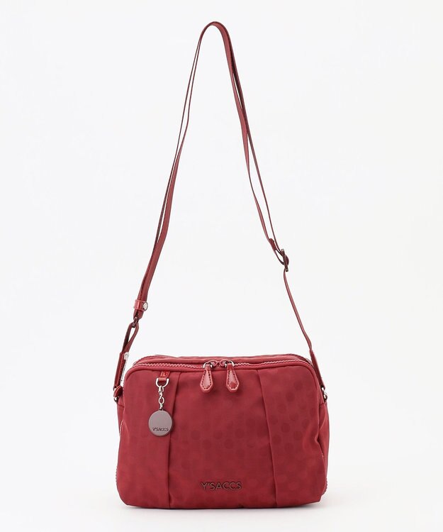 Y'SACCS 【ムック本掲載】Polka Dots スクエアポシェット ワイン