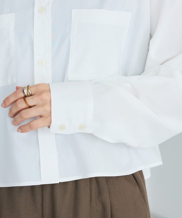CRAFT STANDARD BOUTIQUE クロップドレングスシャツ White