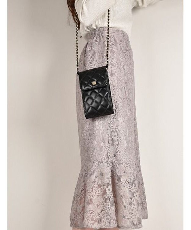 LA BAGAGERIE 【MONICA】キルティングマルチミニショルダー ブラック