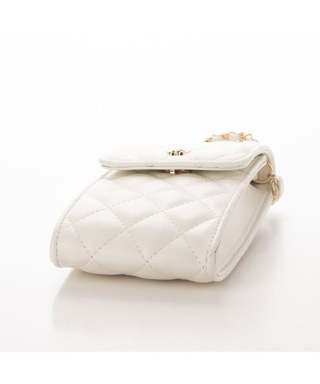LA BAGAGERIE 【MONICA】キルティングマルチミニショルダー ホワイト