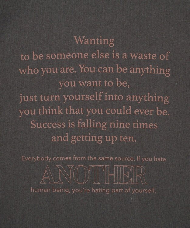 AMERICAN HOLIC メッセージロゴＴシャツ Oatmeal