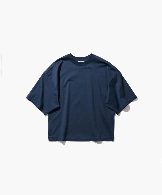 ATON 【26FW】SUVIN 60/2 | ワイドスリーブＴシャツ BLUE