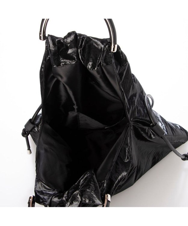 UNBILLION カシュカシュ cachecache / コンビ金手ハンドル2wayトート ブラック