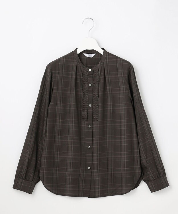 J.PRESS LADIES S 【WEB限定カラーあり】セルローストラディショナルチェック シャツブラウス 【WEB限定】カーキチェック系