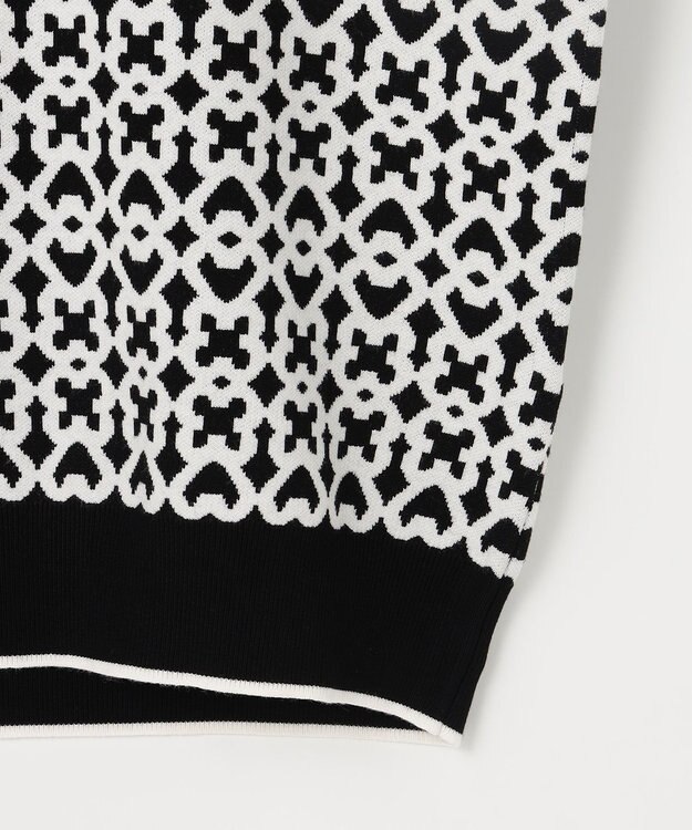 23区GOLF 【WOMEN】モノグラムジャガードセーター ブラック系5