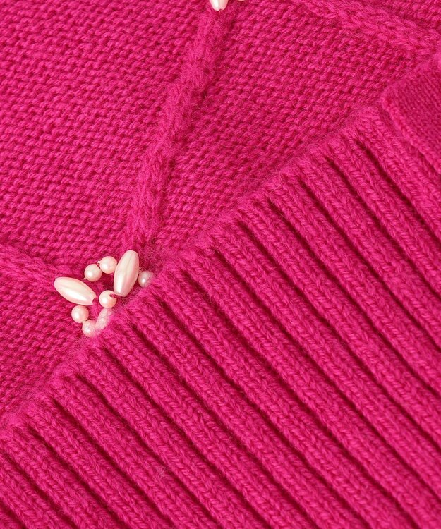 TOCCA 【洗える】PEARL BOUQUET KNIT カーディガン フランボワーズ系