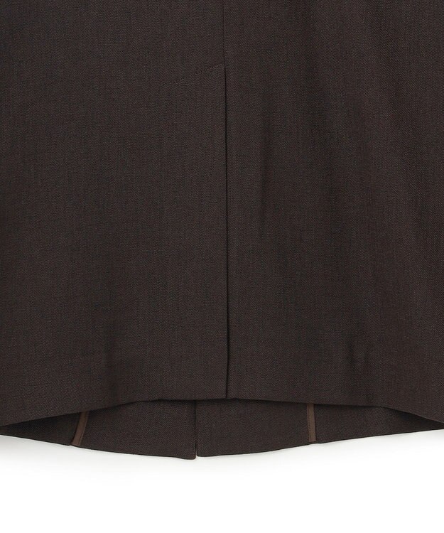 uncrave リネンライクツイル ジャケット ダークブラウン