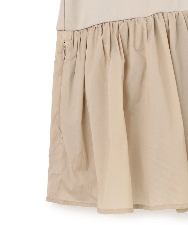 UNFILO ラッシュガード ペプラムフーディ ベージュ