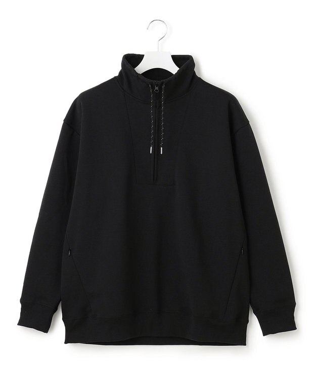 J.PRESS YORK STREET 【UNISEX】ハーフジップ プルオーバー ブラック系