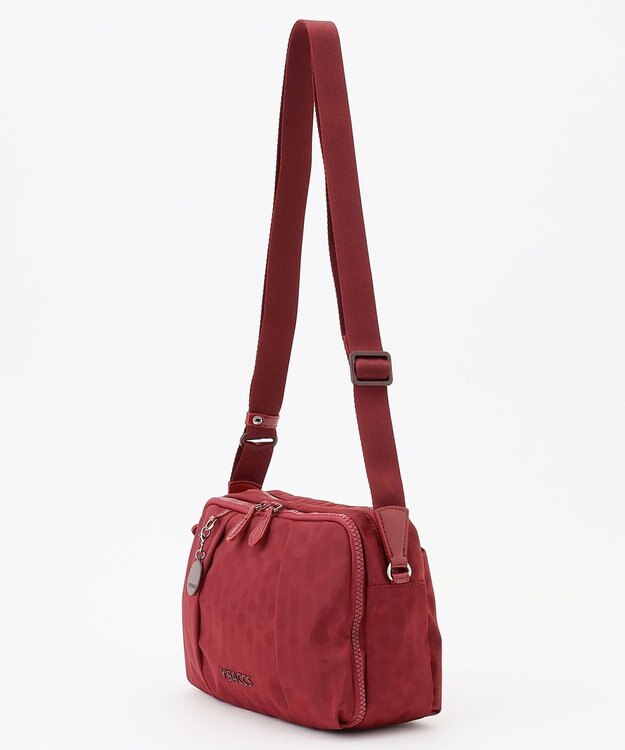 Y'SACCS 【ムック本掲載】Polka Dots スクエアポシェット ワイン