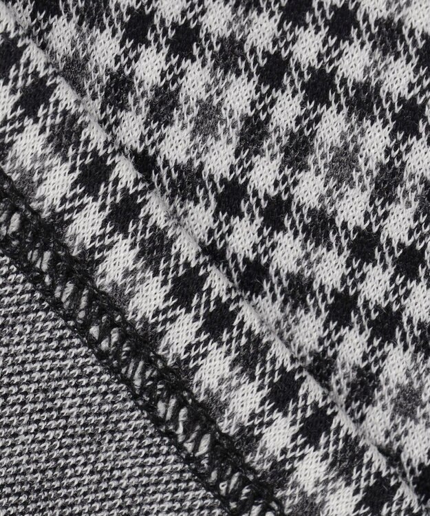 組曲 KIDS 【110-140㎝】チェックジャガード トレーナー ブラック系3