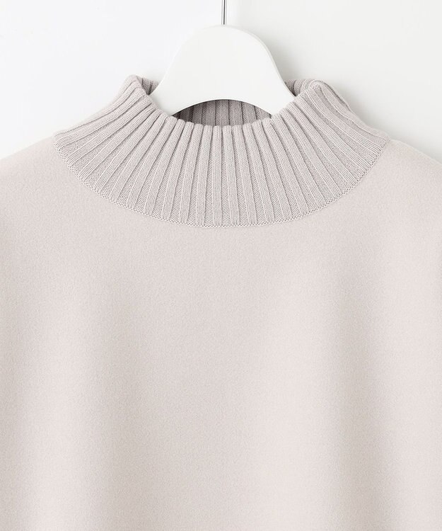 J.PRESS LADIES L ニードルパンチ ハイネック カットソー ベージュ系