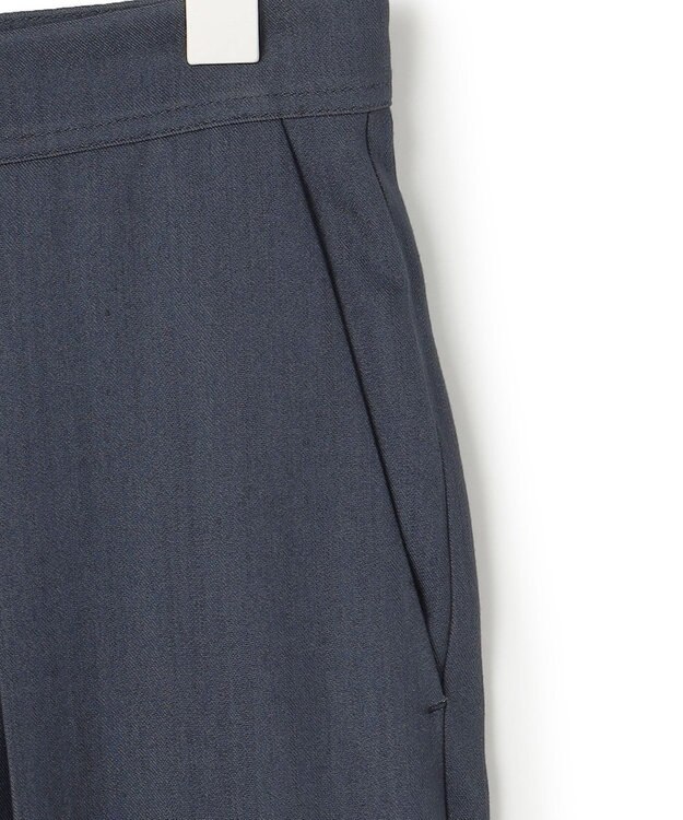 ICB 【洗える】 ドレープスラブデニム ワイドパンツ インディゴ系