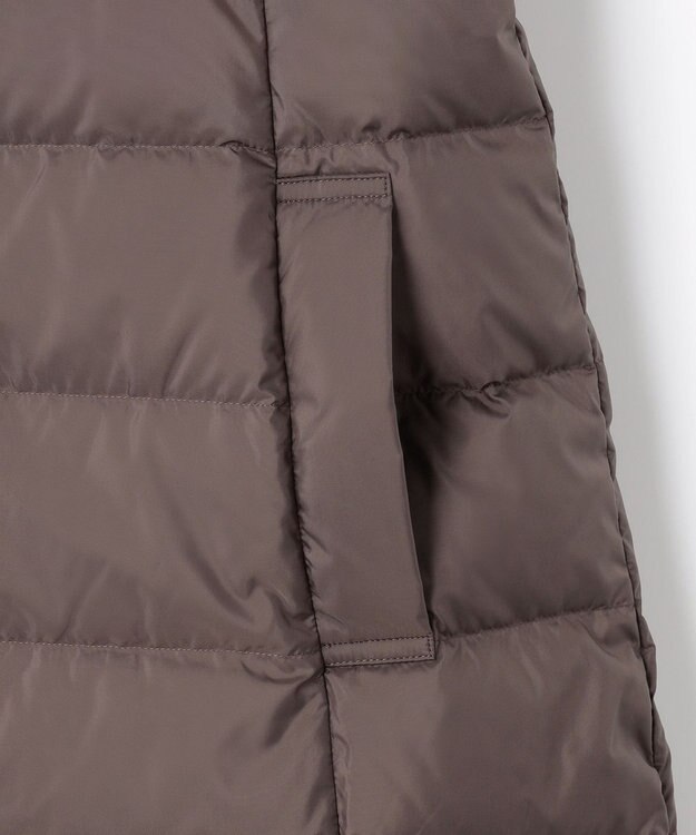 組曲 ライトタフタロング ダウン モカブラウン系