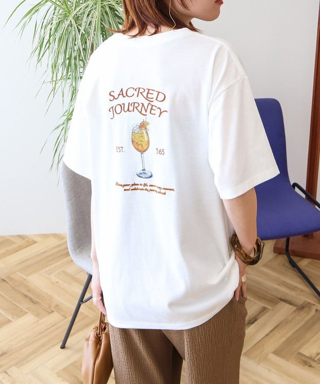 AMERICAN HOLIC 【WEB限定】フロッキーアソートTシャツ Off White