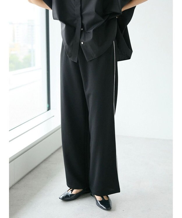 CRAFT STANDARD BOUTIQUE パイピングラインパンツ Black