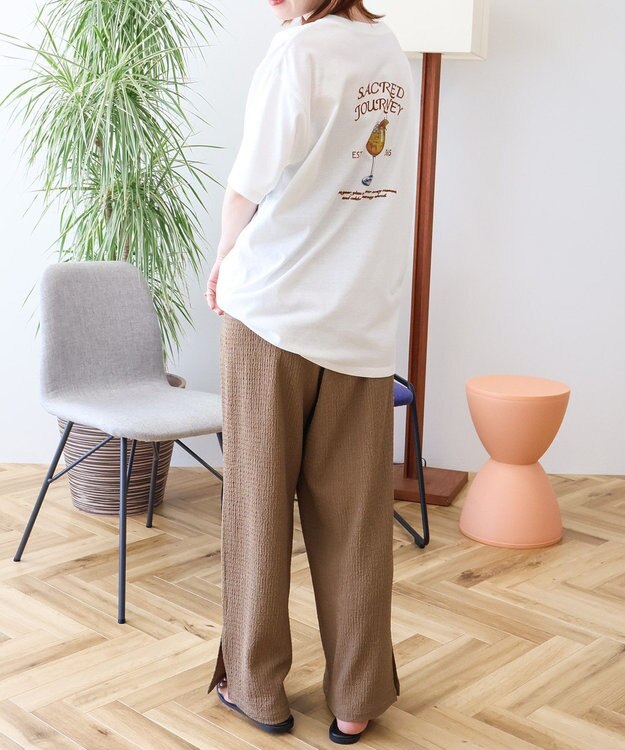 AMERICAN HOLIC 【WEB限定】フロッキーアソートTシャツ Off White