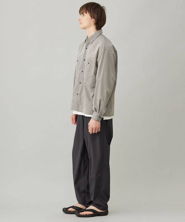 UNFILO MENS 耐久撥水 ライトシャツ モカ