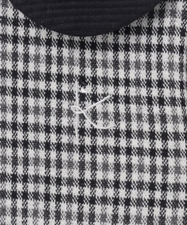 組曲 KIDS 【110-140㎝】チェックジャガード トレーナー ブラック系3