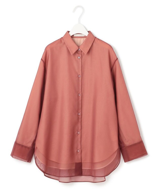 ICB 【洗える】オーガンコンビシャーティング フラミンゴ系