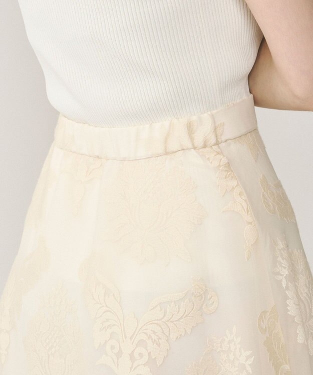 GRACE CONTINENTAL オーナメントロングスカート キナリ