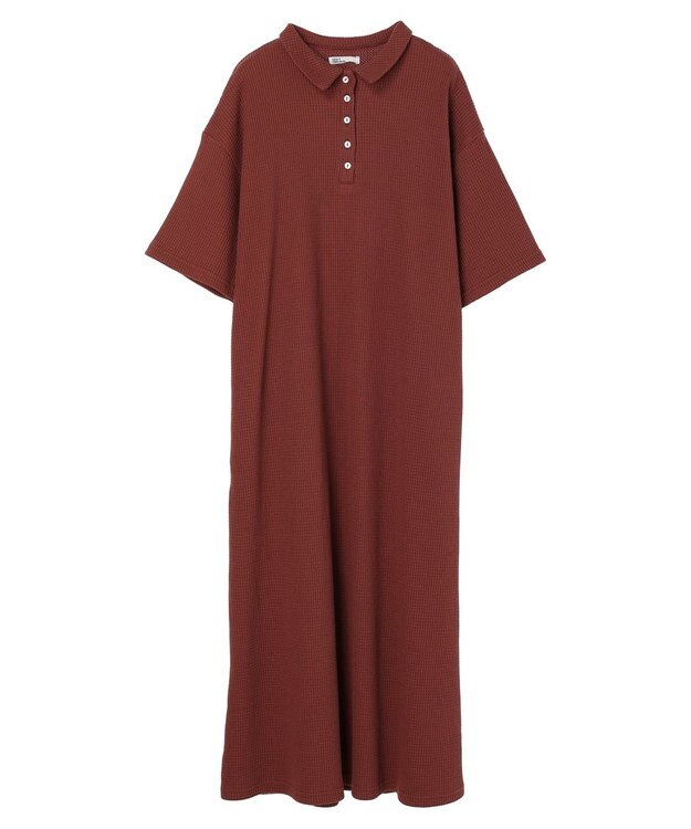 CRAFT STANDARD BOUTIQUE ワッフルワンピース Brick Red