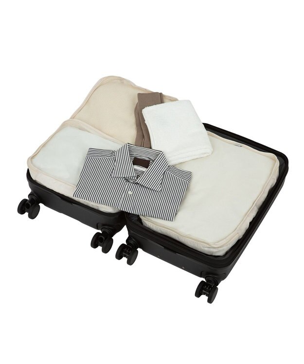 ACE BAGS & LUGGAGE ACE フォールズ スーツケース ２~３泊目安 フロントポケット・キャスターストッパー機能付き 06905 エース マットブラック
