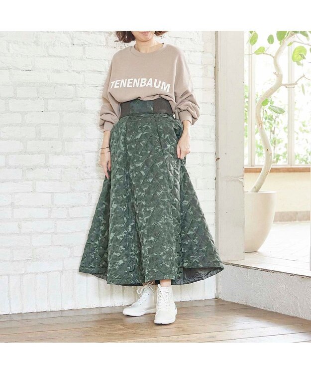 ing <ing>晴雨兼用ハイカットスニーカー アイボリー