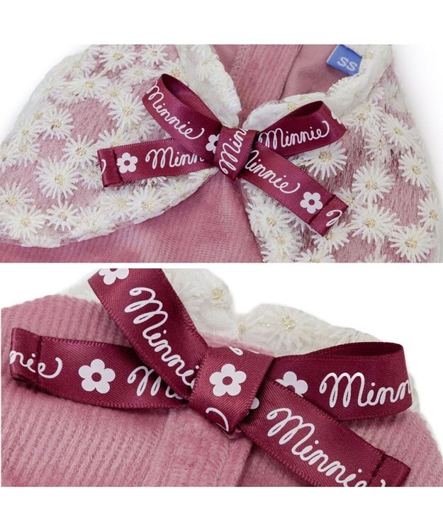 PET PARADISE ディズニー ミニーマウス レースボレロ ワンピース 小型犬 ピンク（淡）