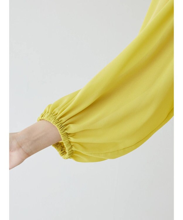 Green Parks AnriettMusee ボリュームシアーブラウス Lime Green