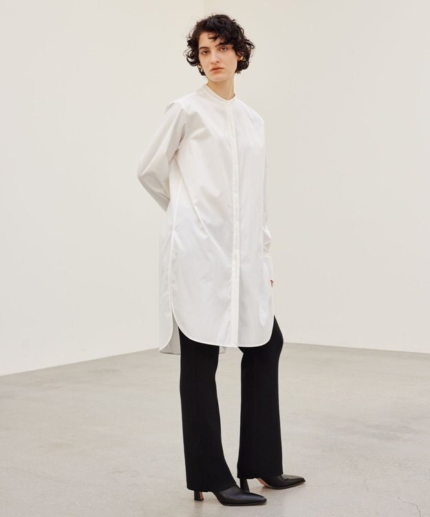 BEIGE， 【洗える】ROUBINE / リブニットパンツ Black