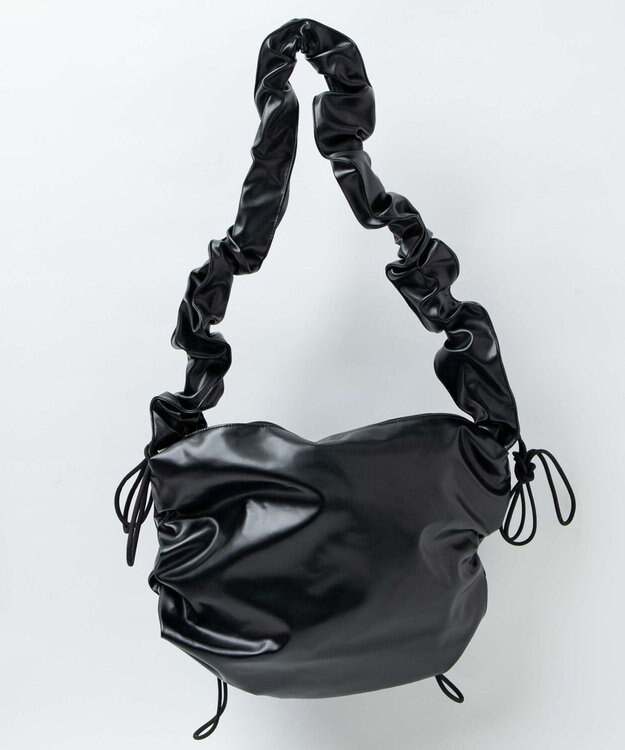 WEGO ドロストギャザーショルダー ブラックその他