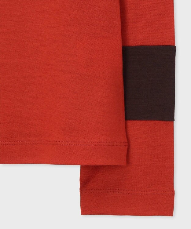 Paul Smith コントラストカラー ハイネック カットソー レッド